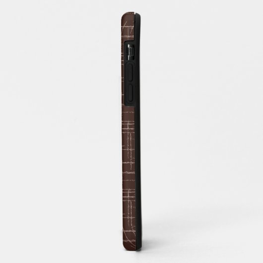Getextureerd bruin. Case-Mate iPhone case (Achterkant/links)