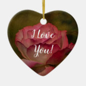 Getextureerd dieproze roze Ornament (Voorkant)