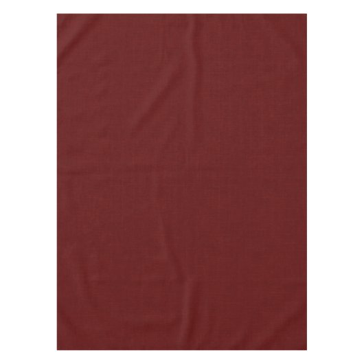 Getextureerd donkerrood, rood-bruin.  tafelkleed (Voorkant)