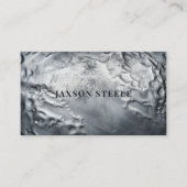 getextureerd gehamerd metaal visitekaartje (Voorkant)