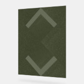 Getextureerd geometrisch mos acryl teken bord (Hoek)