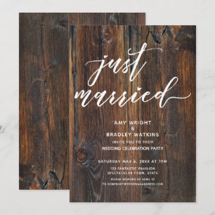 Getextureerd houten handschrift enkel gehuwde typo kaart