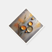 Getextureerd koper en okermetaal servet (Hoek)