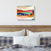 getextureerd landschap canvas afdruk (Insitu (Slaapkamer))