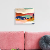 getextureerd landschap canvas afdruk (Insitu (Woonkamer))