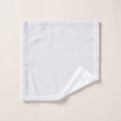 Getextureerd massief wit. bad handdoek (Wasdoekje)