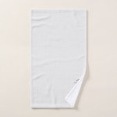 Getextureerd massief wit. bad handdoek (Handdoek)