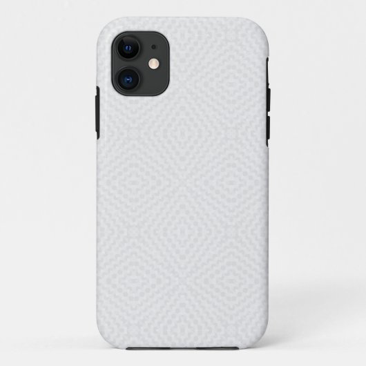Getextureerd massief wit. Case-Mate iPhone case (Achterkant)