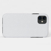 Getextureerd massief wit. Case-Mate iPhone case (Achterkant (horizontaal))