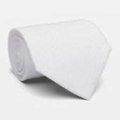 Getextureerd massief wit. stropdas (Opgerold)