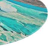 Getextureerd Ocean Uitzicht Design Snijplank (Hoek)