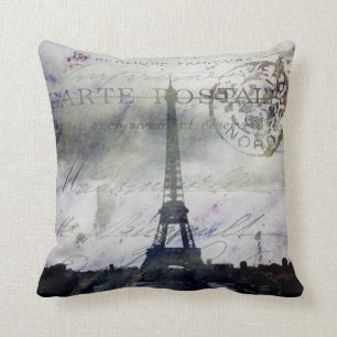 Getextureerd Parijs in Lavender Pillow Kussen
