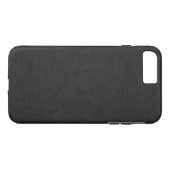 Getextureerd zwart leder Case-Mate iPhone case (Achterkant (Horizontaal))