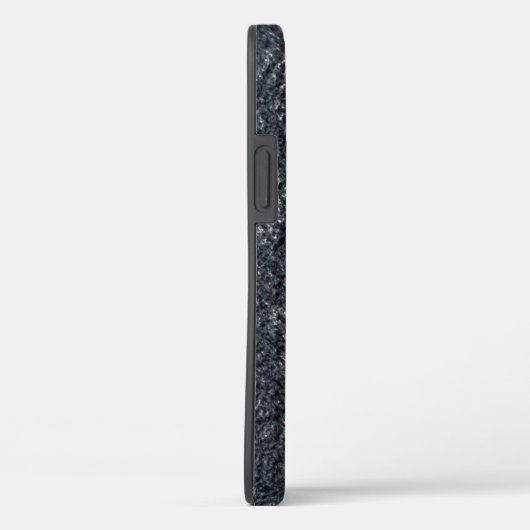  getextureerd zwart leder Case-Mate iPhone case (Achterkant / Rechts)