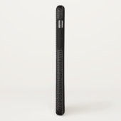 Getextureerd zwart leder Case-Mate iPhone case (Achterkant/links)