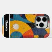  getextureerde Abstracte telefoon Hoesje (Achterkant (horizontaal))