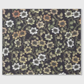 getextureerde Anemone Floral achtergrond | Cadeaupapier (Vlak)
