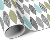 Getextureerde bladeren 01 cadeaupapier (Rol Hoek)