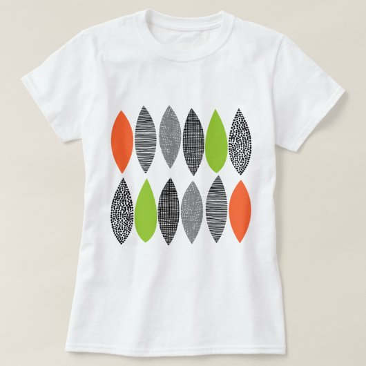 Getextureerde bladeren 02 t-shirt (Design voorkant)