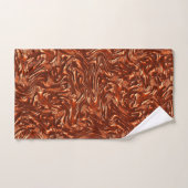 Getextureerde bruine badhanddoekset bad handdoek (Handdoek)