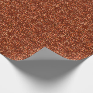 Getextureerde bruine terracotta cadeaupapier