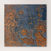 Getextureerde geroest metalen achtergrond. legpuzzel (Horizontaal)