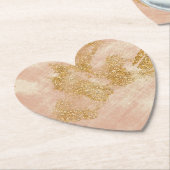 *~* Getextureerde Gouden Glitter Distressed Golden Kartonnen Onderzetters (Gekanteld)