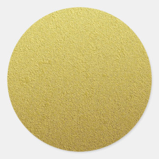 Getextureerde goudfolie look ronde sticker