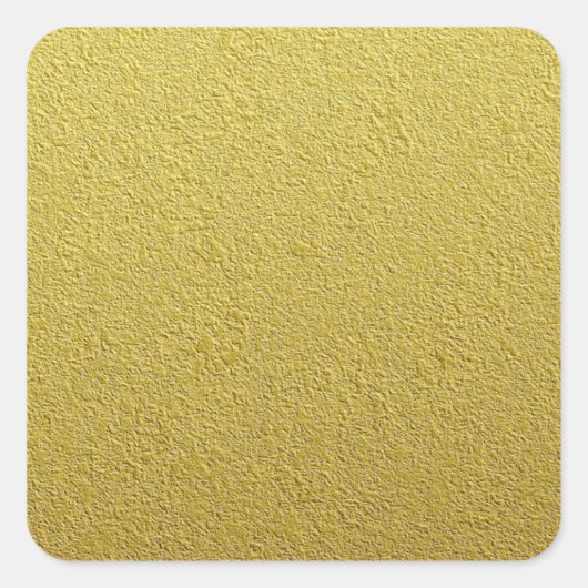 Getextureerde goudfolie look vierkante sticker (Voorkant)