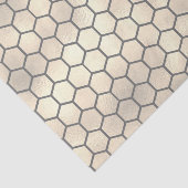 Getextureerde honingraatpatroon op Bord geel goud Tissuepapier (Detail)