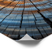 Getextureerde houtnerf - artistieke boomring close poster (Hoek)