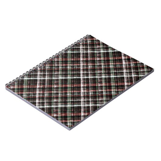 Getextureerde kersttaartan. notitieboek (Linkerzijde)