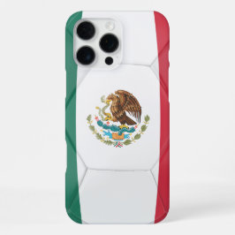 Getextureerde Mexicaanse vlag Voetbal Graphic iPhone 16 Pro Max Hoesje
