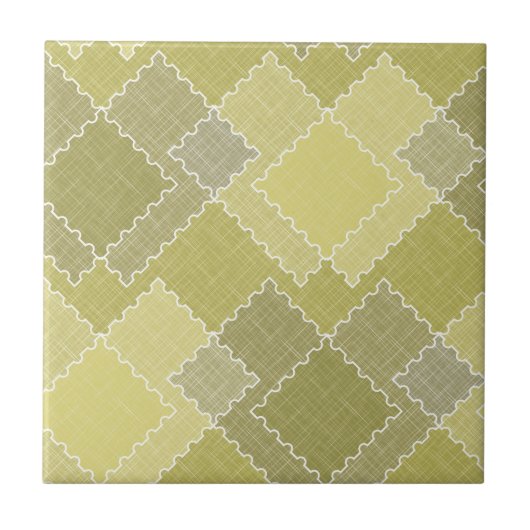 Getextureerde patchwork lapjes multikleurige lapje tegeltje (Voorkant)