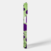 Getextureerde Retro Paarse Spots iPhone Case (Achterkant / Rechts)