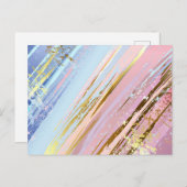 Getextureerde roze achtergrond aankondigingskaart (Voorkant / Achterkant)