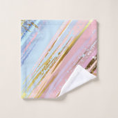 Getextureerde roze achtergrond bad handdoek (Wasdoekje)