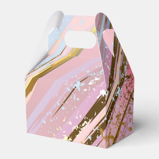 Getextureerde roze achtergrond bedankdoosjes (Voorkant Zijde)