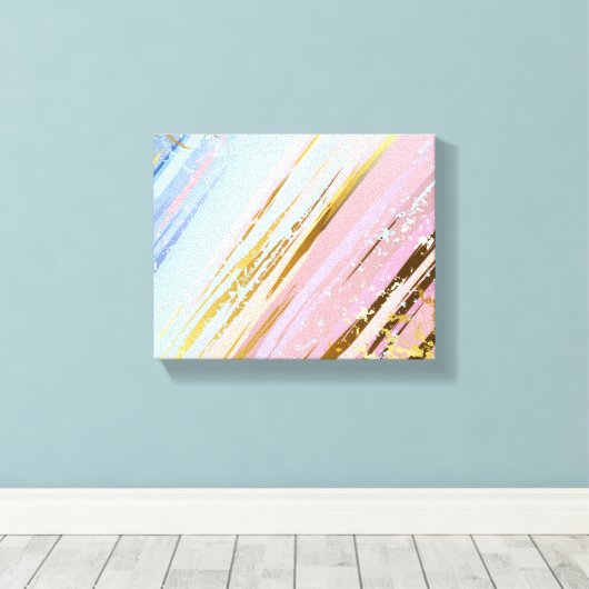 Getextureerde roze achtergrond canvas afdruk (Insitu (Houten vloer))