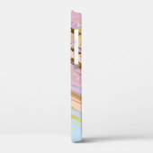 Getextureerde roze achtergrond Case-Mate iPhone case (Achterkant / Links)