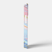 Getextureerde roze achtergrond Case-Mate iPhone case (Achterkant / Rechts)