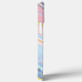 Getextureerde roze achtergrond Case-Mate iPhone case (Achterkant / Rechts)