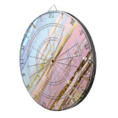 Getextureerde roze achtergrond dartbord (Voorkant Rechts)