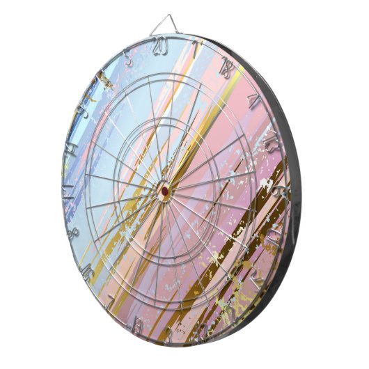 Getextureerde roze achtergrond dartbord (Voorkant Rechts)