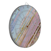 Getextureerde roze achtergrond dartbord (Voorkant Links)