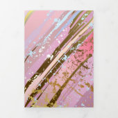 Getextureerde roze achtergrond drieluik aankondiging (Cover)