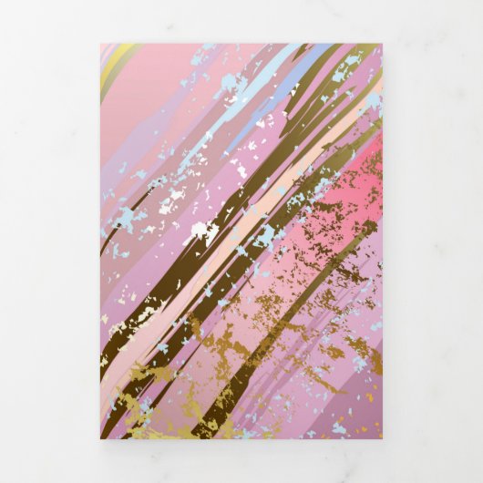 Getextureerde roze achtergrond drieluik aankondiging (Cover)