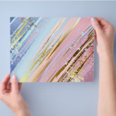 Getextureerde roze achtergrond flyer (Hand)