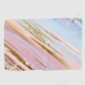 Getextureerde roze achtergrond golfhanddoek (Horizontaal)