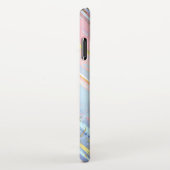 Getextureerde roze achtergrond iPhone hoesje (Rechterkant)